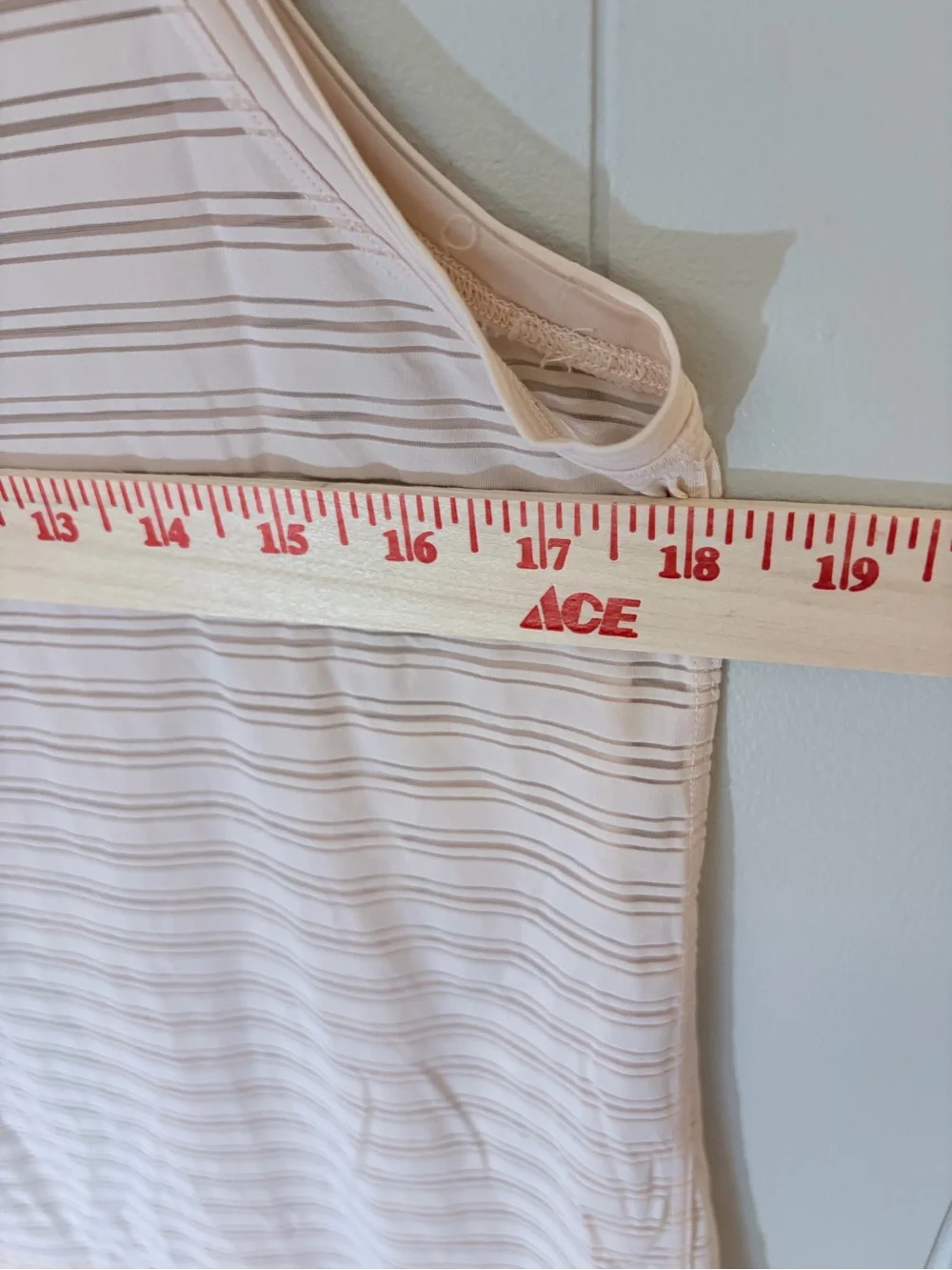 Lululemon Meet Halfway Tank Top Striped Sleeveless Light Pink Peach